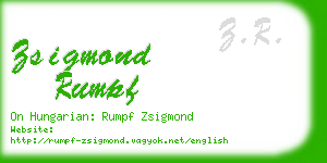 zsigmond rumpf business card